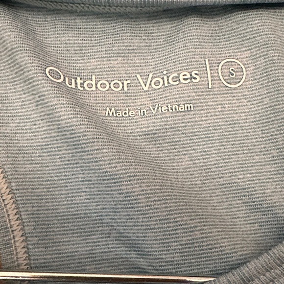 Outdoor Voices Athena Crop Top Sports Bra High Neck Small Running Hiking Yoga - Picture 4 of 7